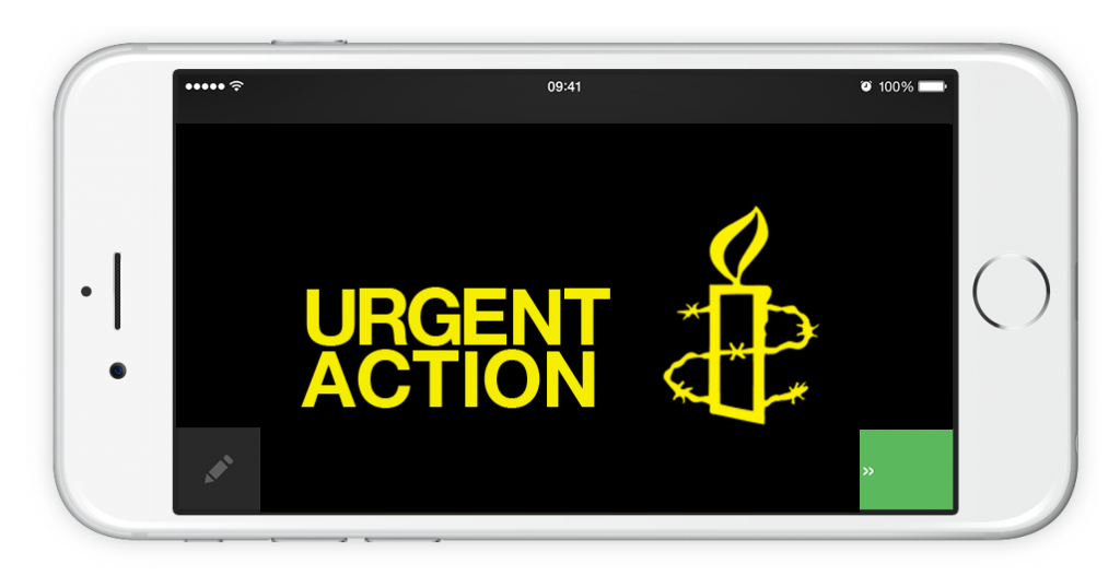 Picture: Urgent Action on a Smartphone